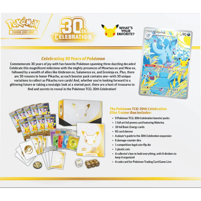 Pokemon TCG: 30th Celebration ETB （ Pre Order )