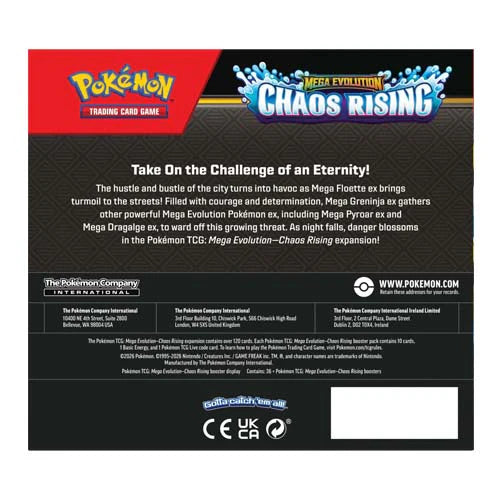 Pokemon TCG Mega Evolution Chaos Rising Booster Box